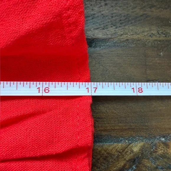 Nicole Miller Linen Blend Skirt Set Womens Medium Tiered Maxi Vacation Cruise - Picture 12 of 12